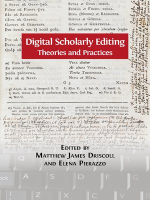 cover image of Digital Scholarly Editing